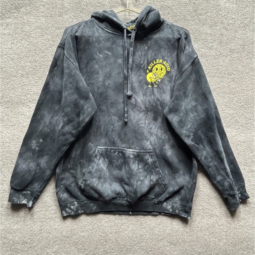 Killer Acid  Acid Wash Tye Dye Hoodie Adult Size Medium LIMITED‎ EDITION  EUC